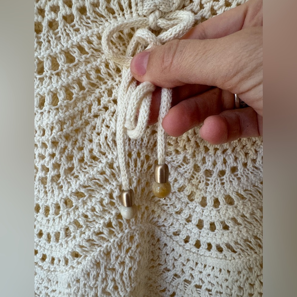 Zimmermann Cream Crochet Tank Top Size 1 - Picture 6 of 10